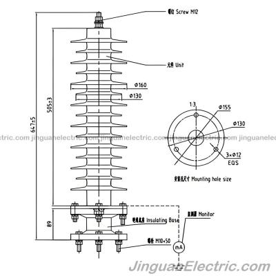 30kV–51kV聚合物外壳避雷器