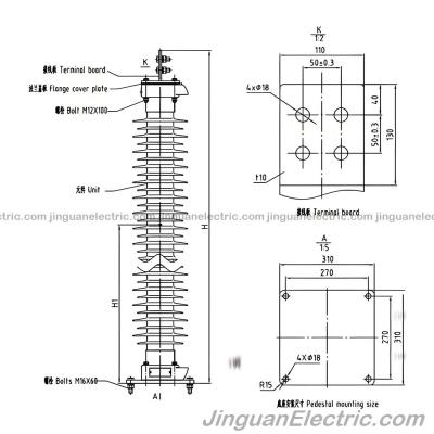 站用级SM聚合物外壳避雷器（54kV–168kV）